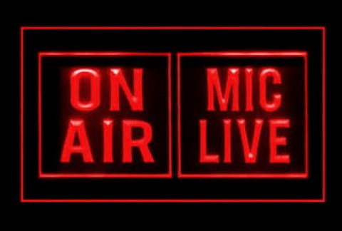 On Air Mic Live Studio 2 LED Neon Sign